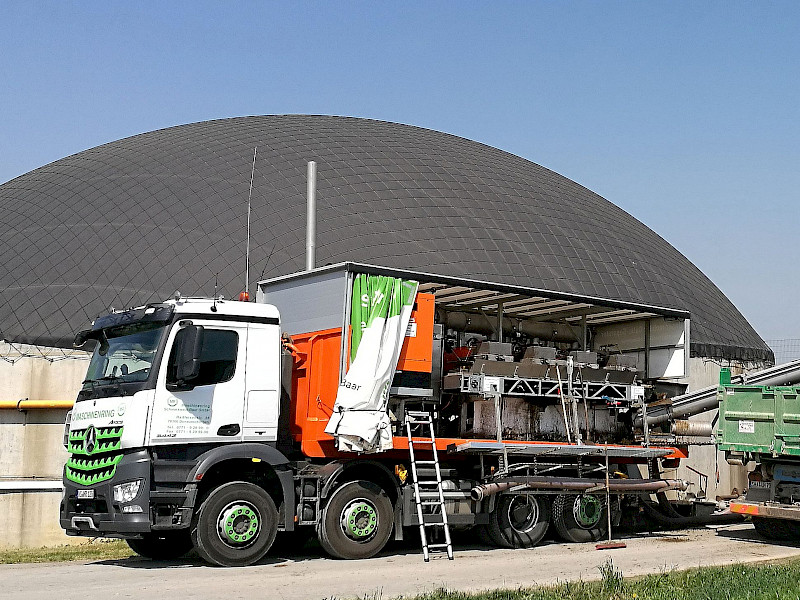 Mobile Gülleseparation auf höchstem Niveau